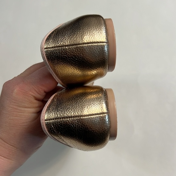 TED BAKER PINK METALLIC FLATS SIZE 8 - Picture 14 of 17